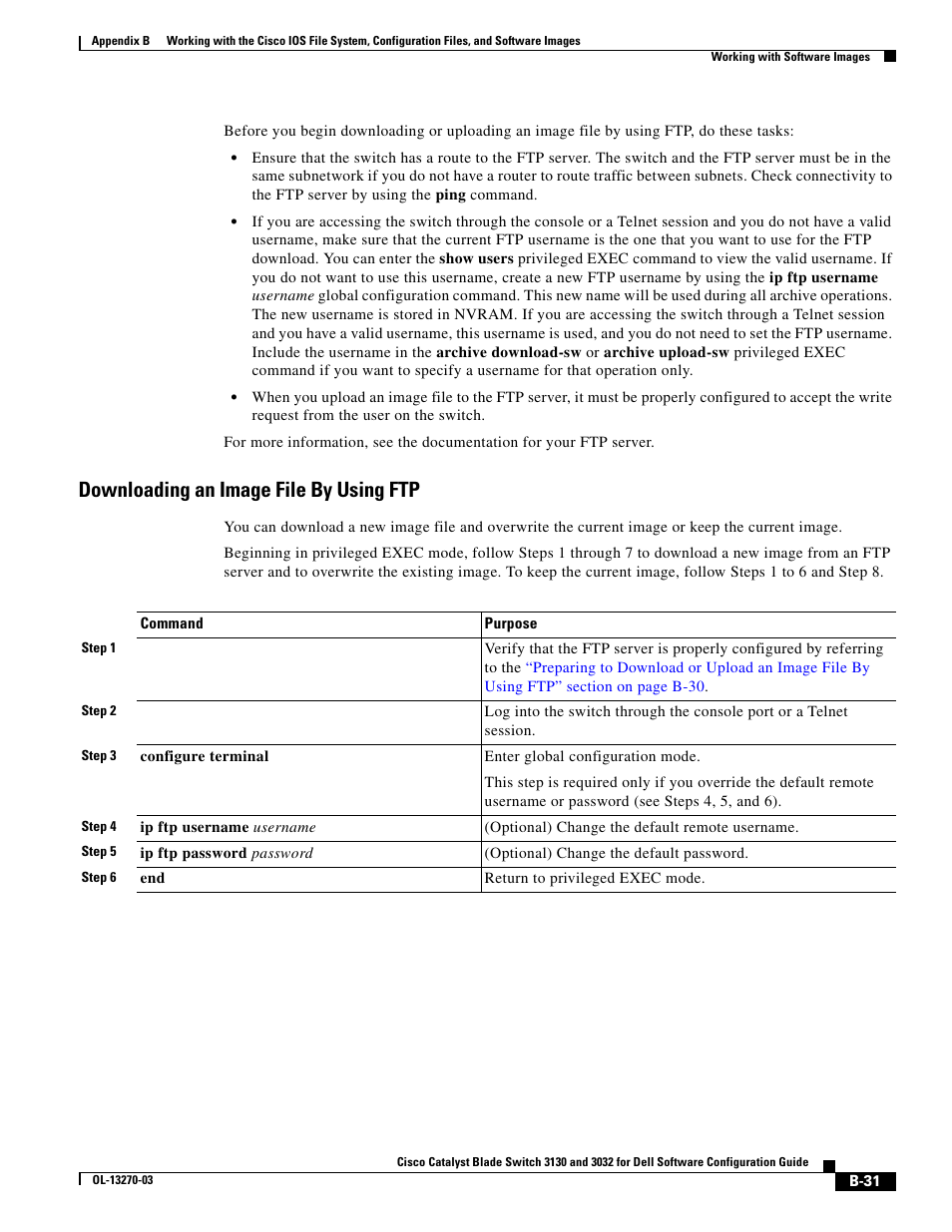 Downloading an image file by using ftp | Dell POWEREDGE M1000E User Manual | Page 1237 / 1316