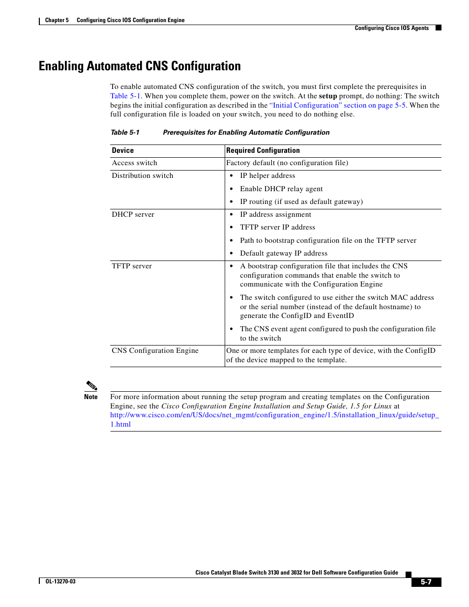 Enabling automated cns configuration, Enabling automated cns configuration” section on | Dell POWEREDGE M1000E User Manual | Page 135 / 1316