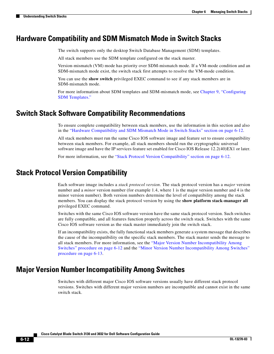 Stack protocol version compatibility | Dell POWEREDGE M1000E User Manual | Page 154 / 1316