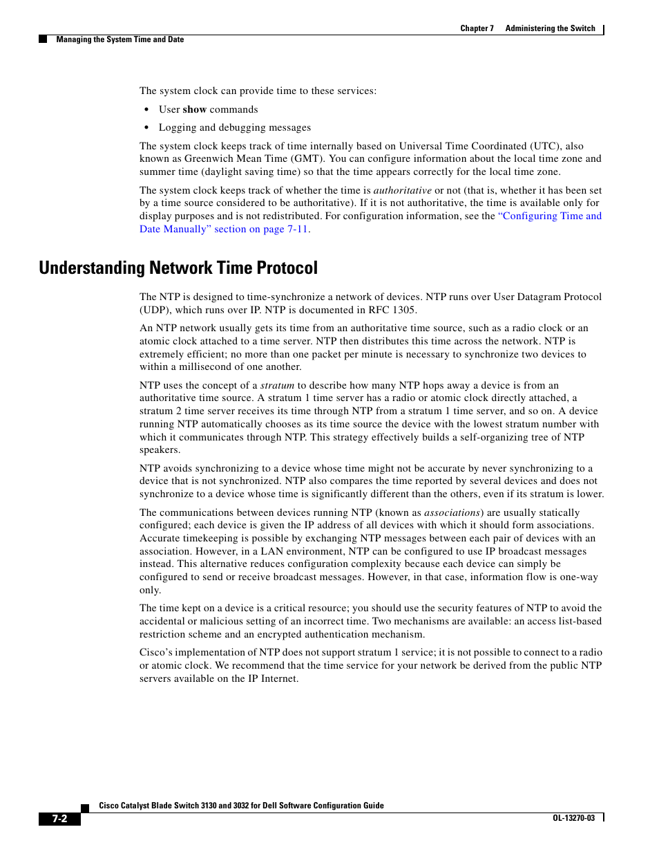 Understanding network time protocol | Dell POWEREDGE M1000E User Manual | Page 178 / 1316