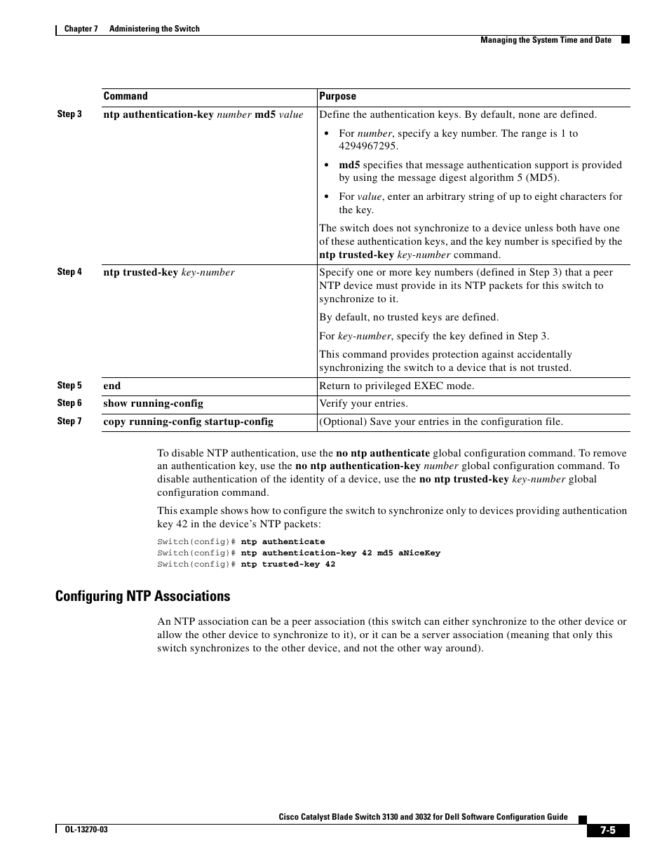 Configuring ntp associations | Dell POWEREDGE M1000E User Manual | Page 181 / 1316