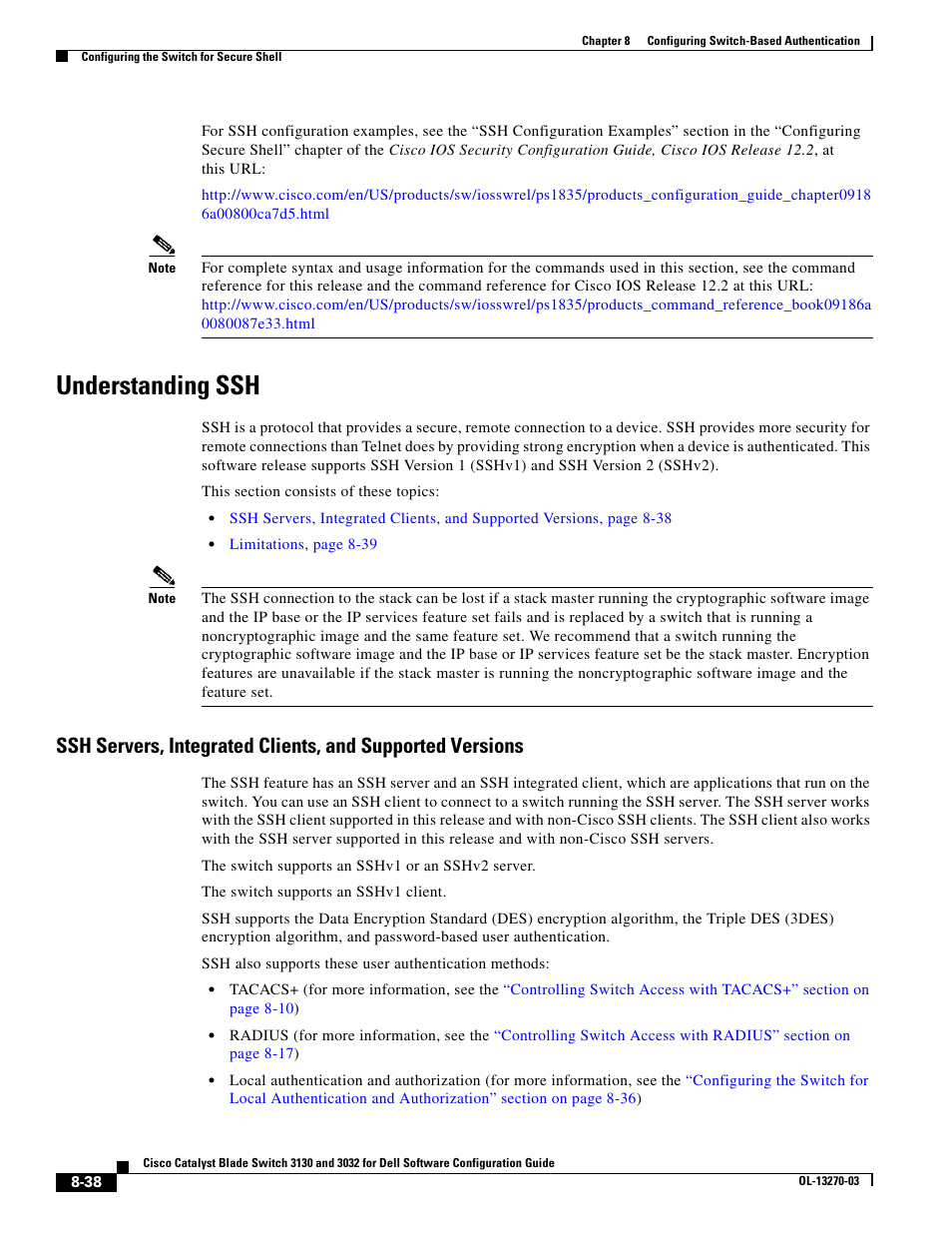 Understanding ssh | Dell POWEREDGE M1000E User Manual | Page 242 / 1316