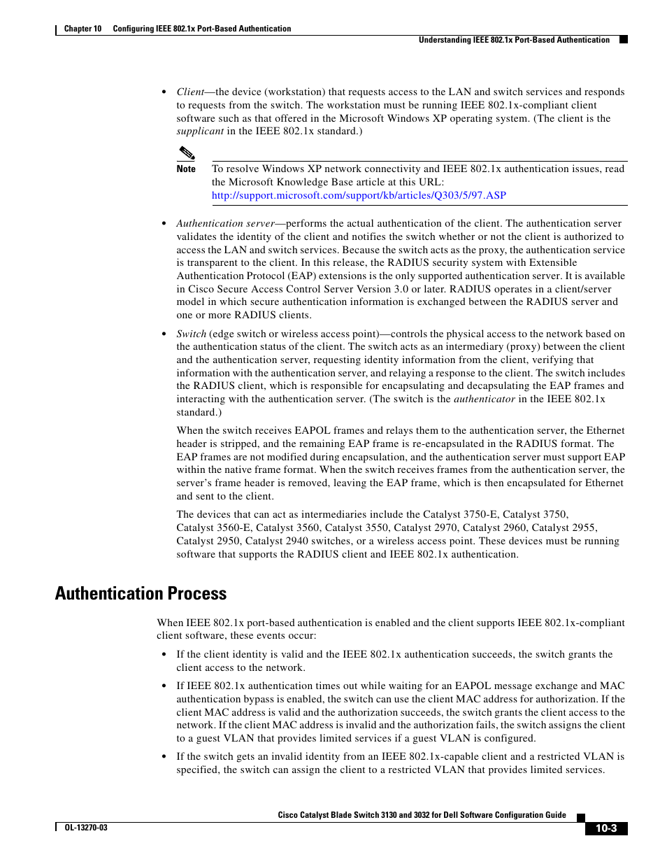 Authentication process | Dell POWEREDGE M1000E User Manual | Page 265 / 1316