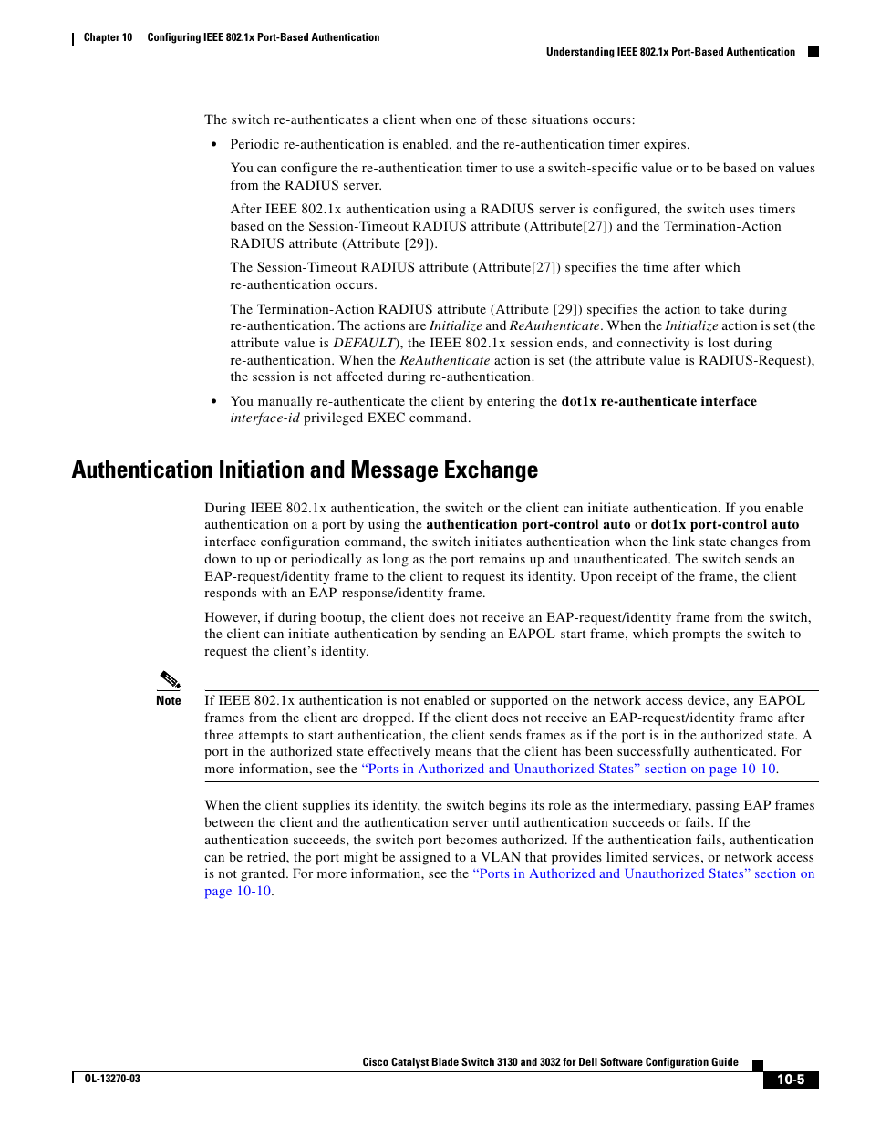 Authentication initiation and message exchange | Dell POWEREDGE M1000E User Manual | Page 267 / 1316