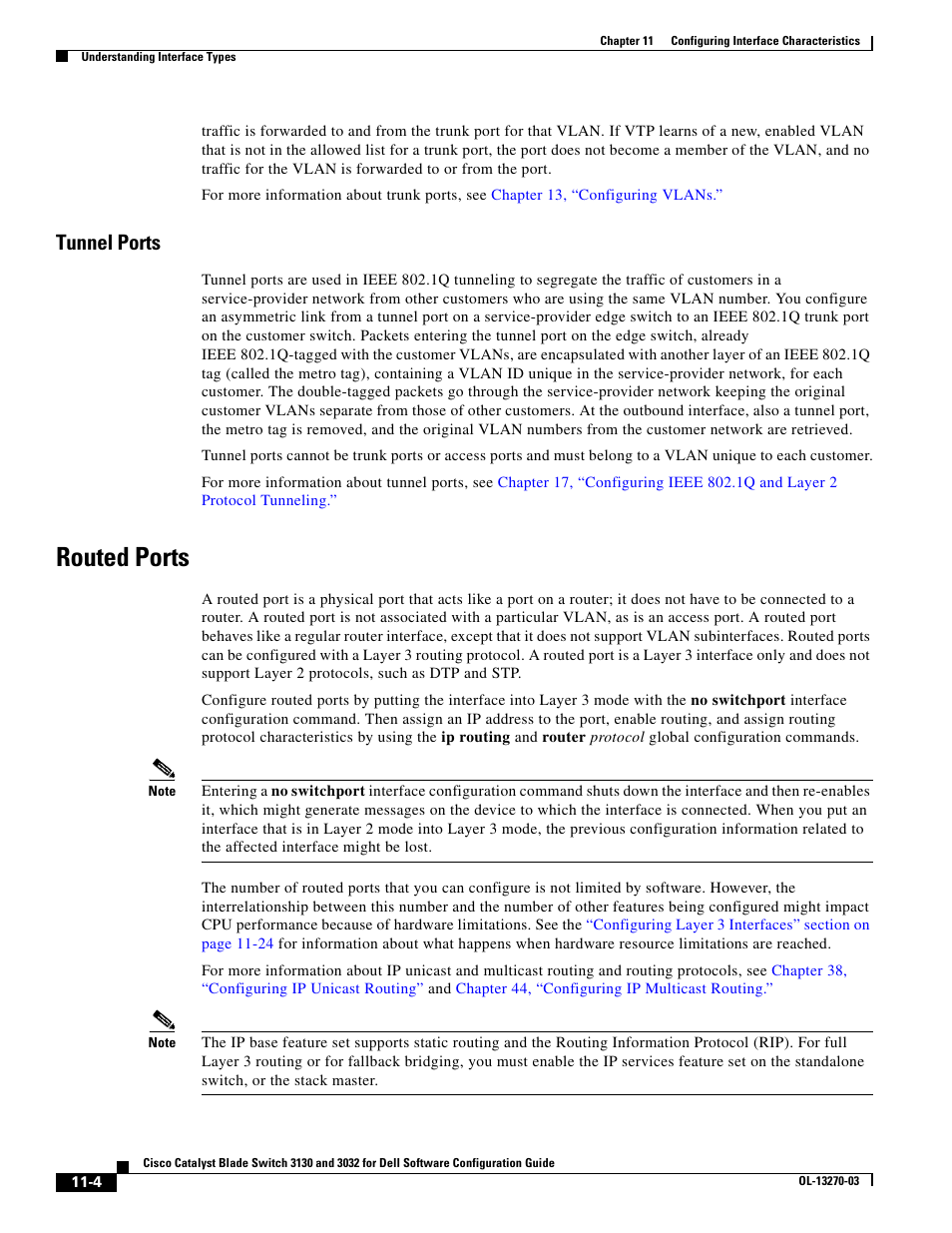 Tunnel ports, Routed ports | Dell POWEREDGE M1000E User Manual | Page 332 / 1316