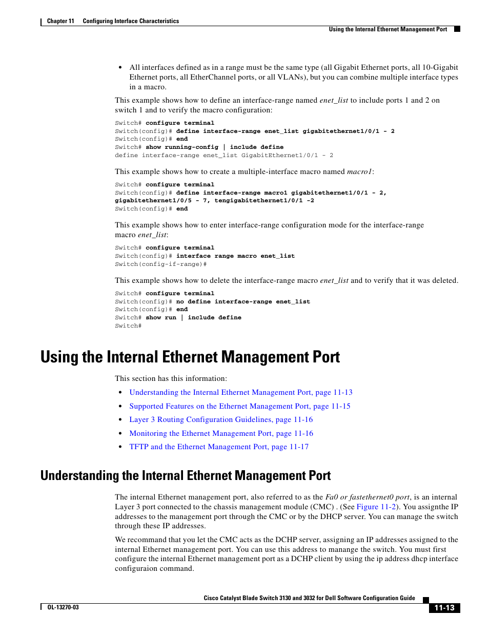 Using the internal ethernet management port | Dell POWEREDGE M1000E User Manual | Page 341 / 1316