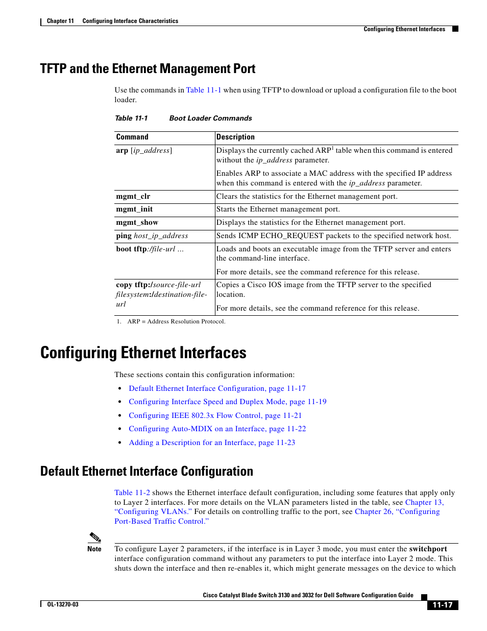 Tftp and the ethernet management port, Configuring ethernet interfaces, Default ethernet interface configuration | Dell POWEREDGE M1000E User Manual | Page 345 / 1316