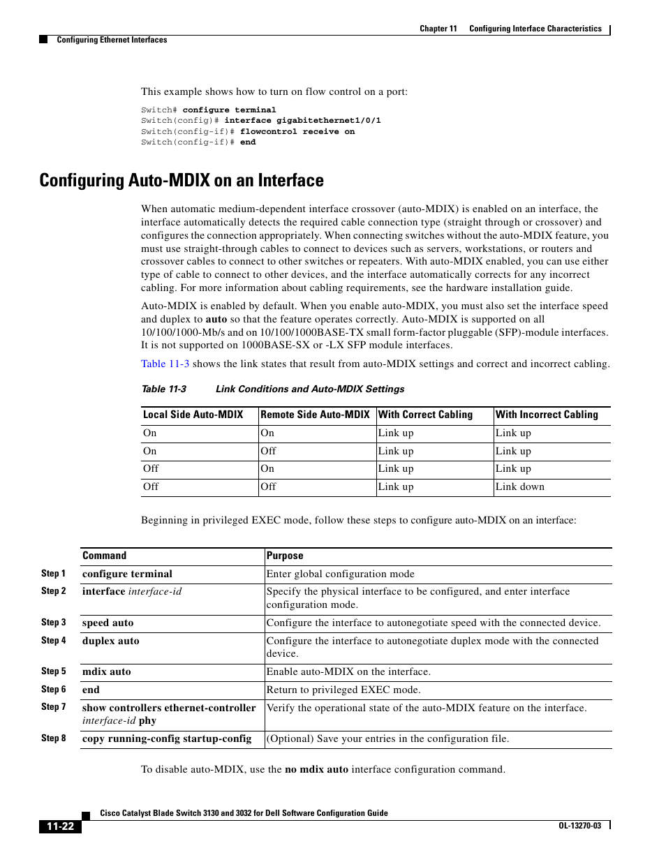 Configuring auto-mdix on an interface | Dell POWEREDGE M1000E User Manual | Page 350 / 1316