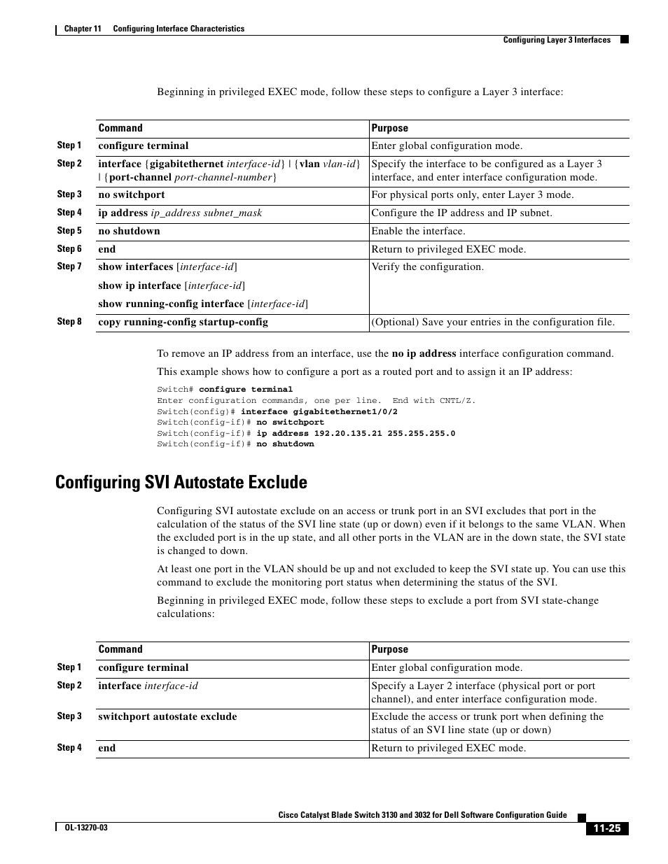 Configuring svi autostate exclude, Configuring svi | Dell POWEREDGE M1000E User Manual | Page 353 / 1316