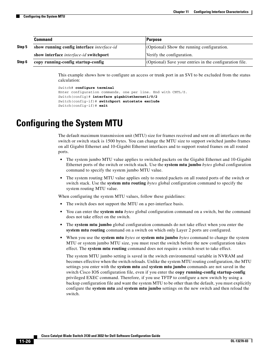 Configuring the system mtu | Dell POWEREDGE M1000E User Manual | Page 354 / 1316