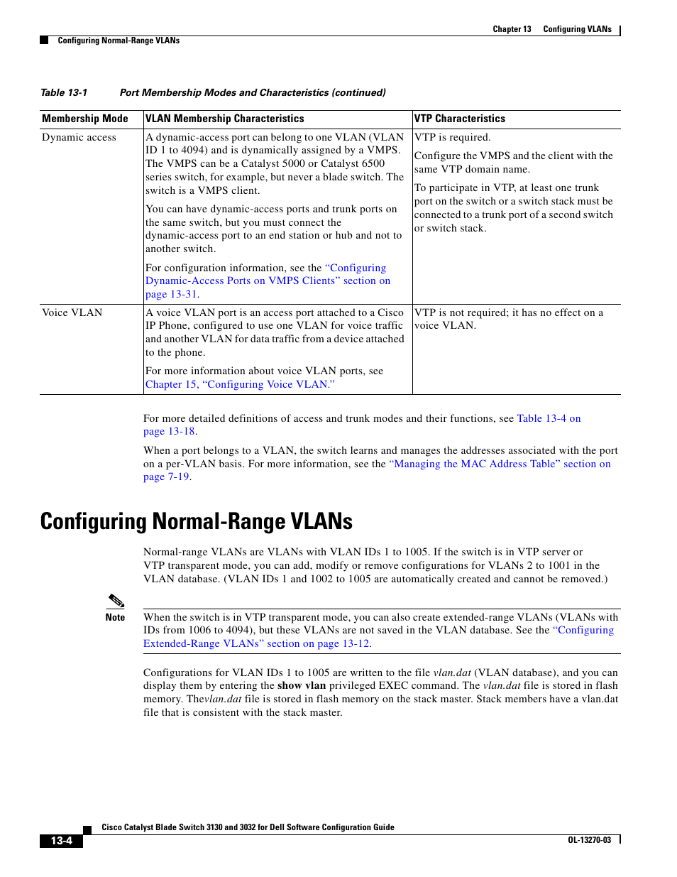 Configuring normal-range vlans | Dell POWEREDGE M1000E User Manual | Page 370 / 1316