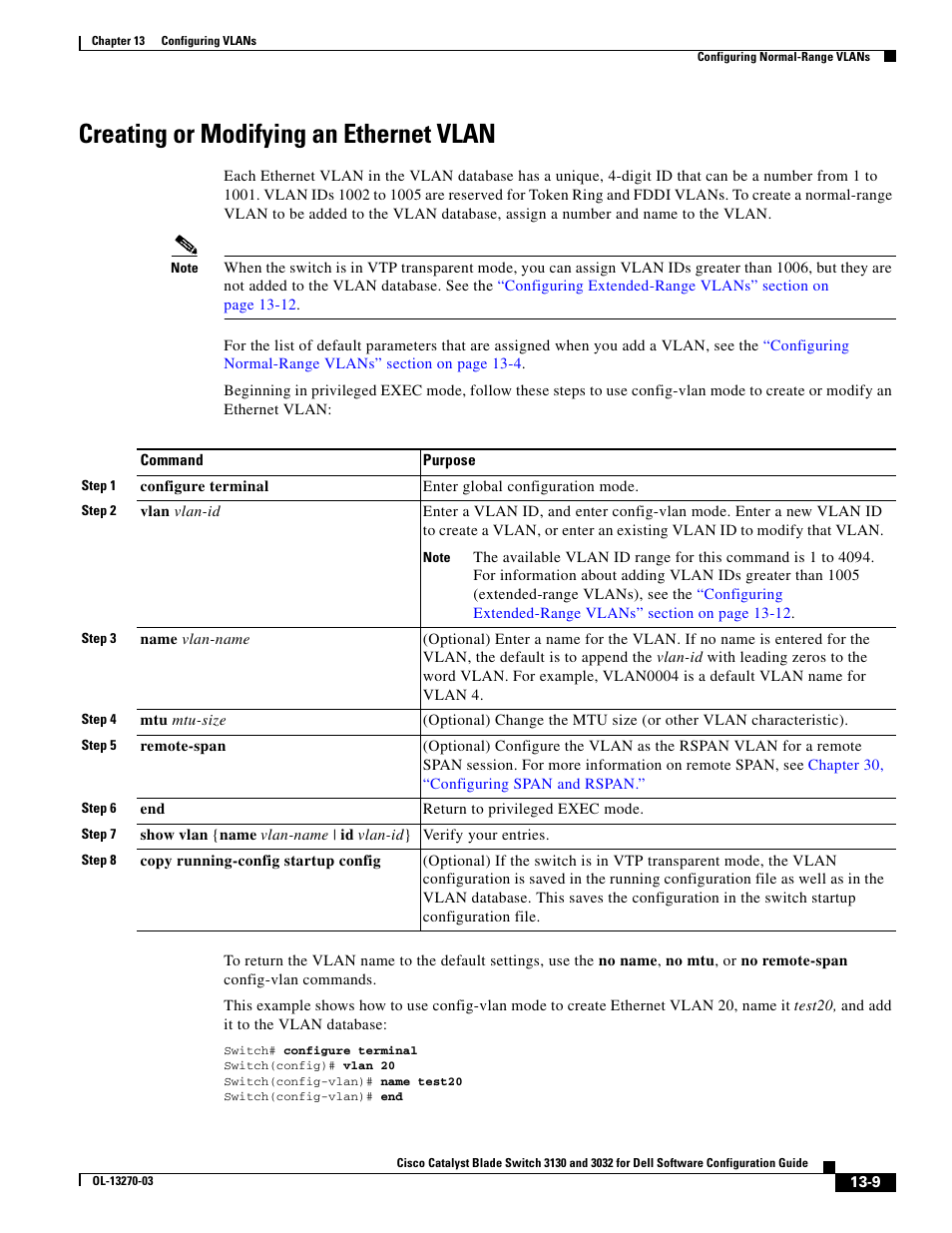 Creating or modifying an ethernet vlan | Dell POWEREDGE M1000E User Manual | Page 375 / 1316