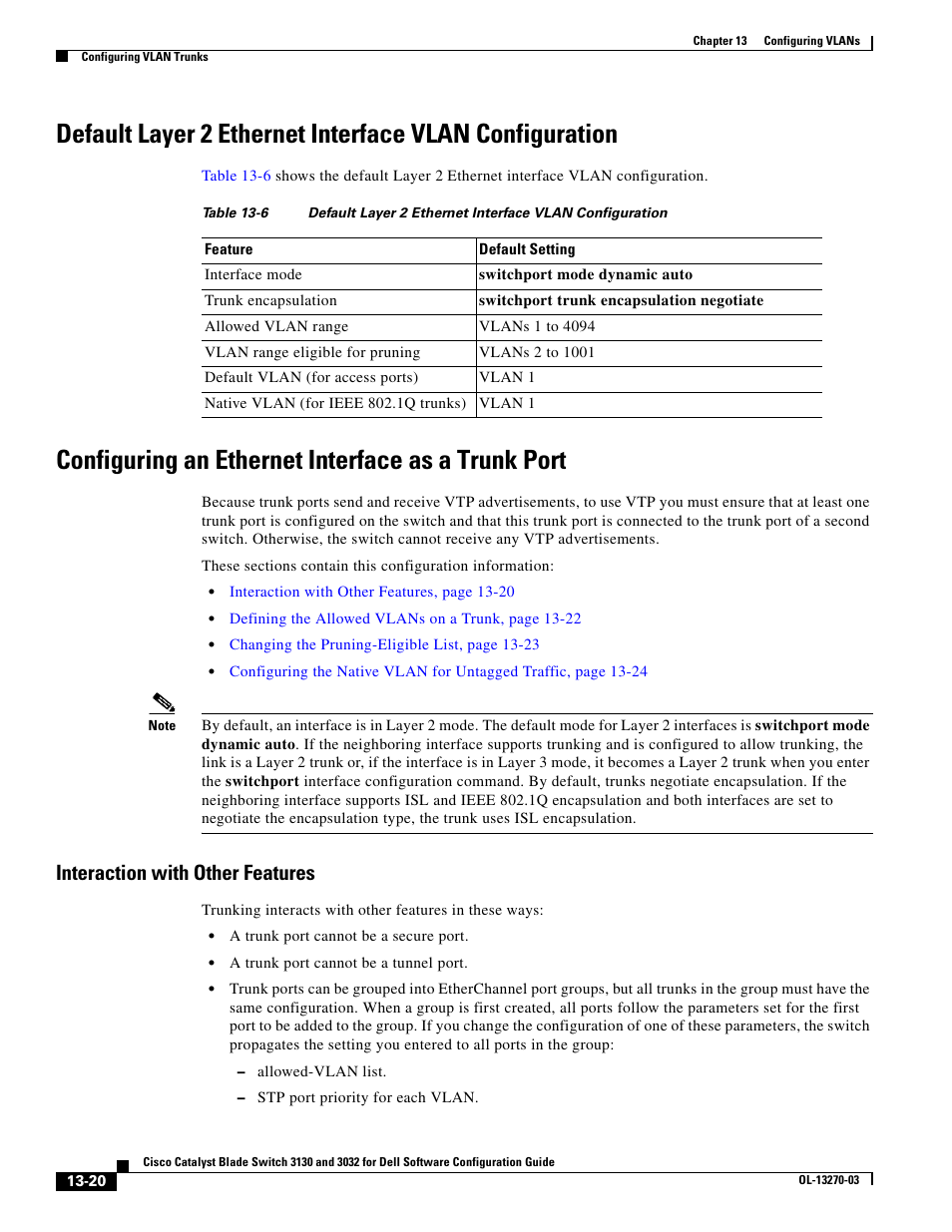 Configuring an ethernet interface as a trunk port, Interaction with other features | Dell POWEREDGE M1000E User Manual | Page 386 / 1316