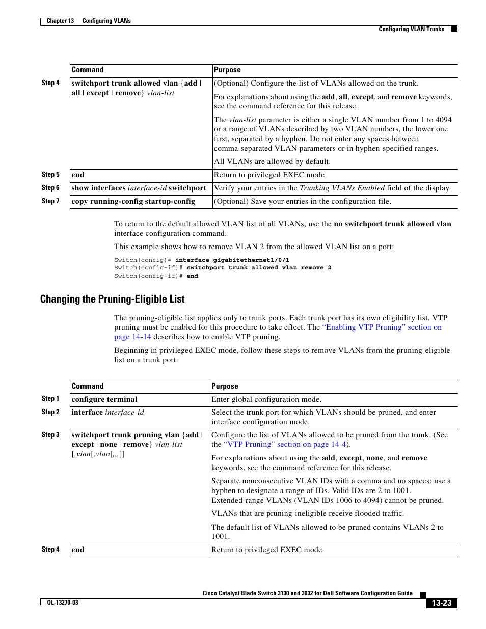 Changing the pruning-eligible list | Dell POWEREDGE M1000E User Manual | Page 389 / 1316