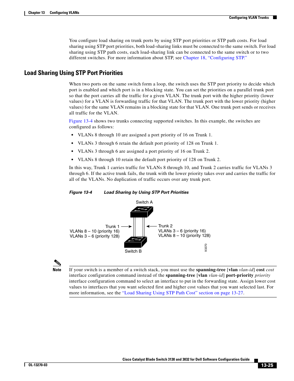 Load sharing using stp port priorities | Dell POWEREDGE M1000E User Manual | Page 391 / 1316