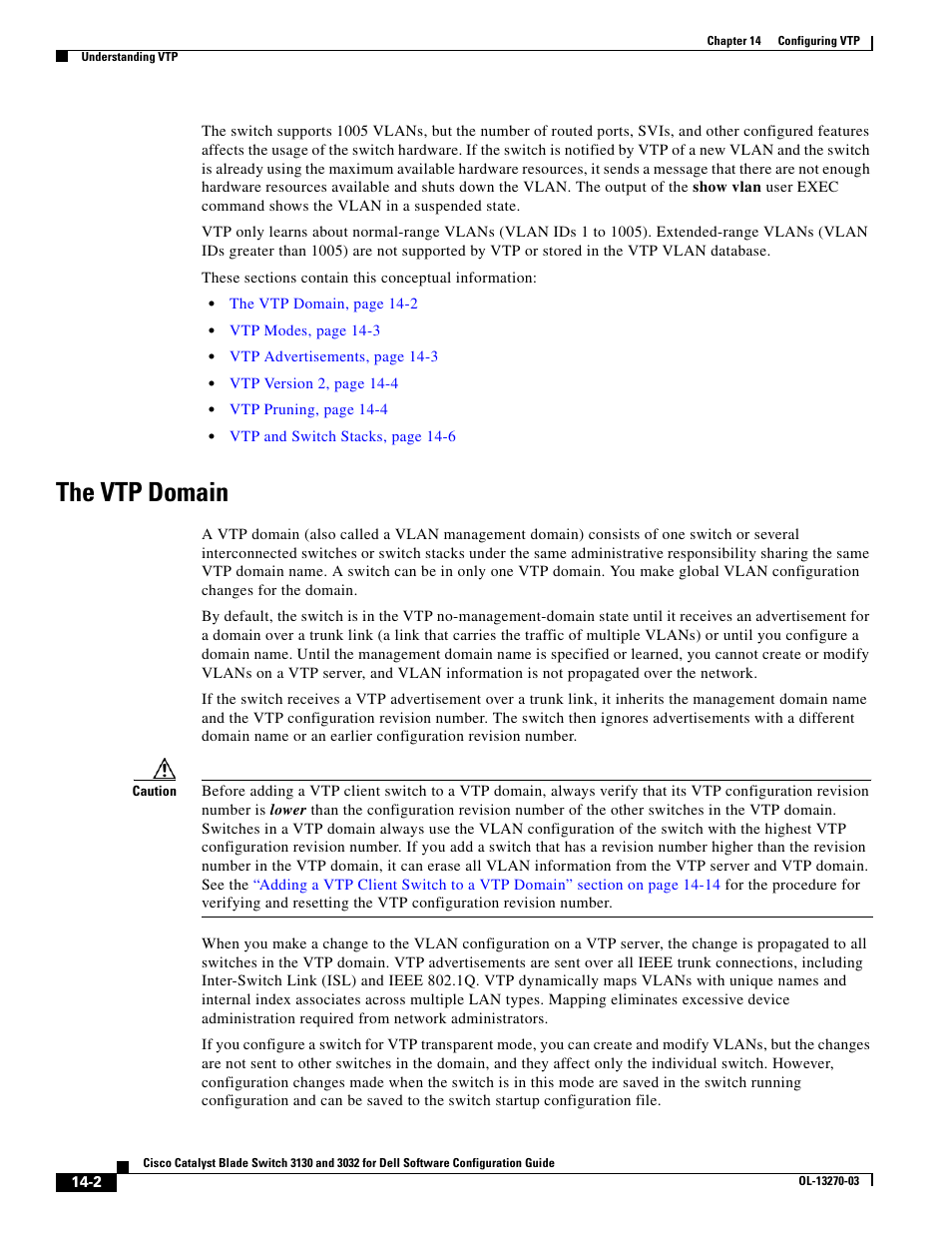 The vtp domain | Dell POWEREDGE M1000E User Manual | Page 402 / 1316