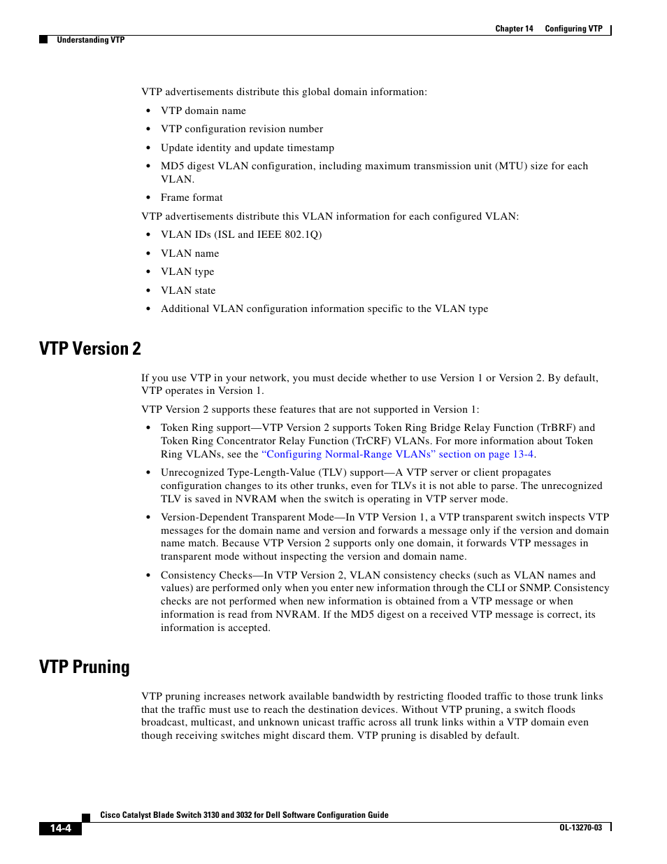 Vtp version 2, Vtp pruning | Dell POWEREDGE M1000E User Manual | Page 404 / 1316