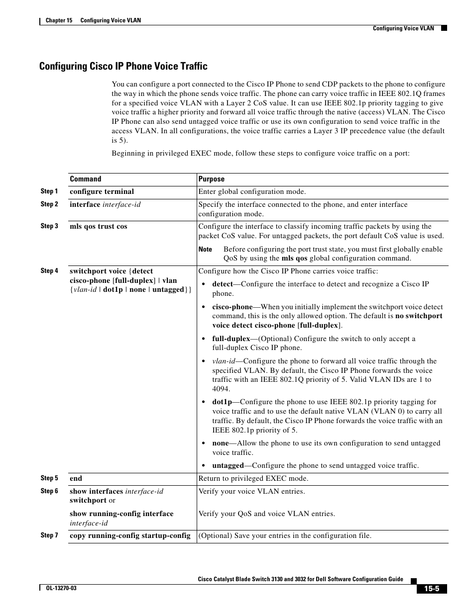 Configuring cisco ip phone voice traffic | Dell POWEREDGE M1000E User Manual | Page 421 / 1316