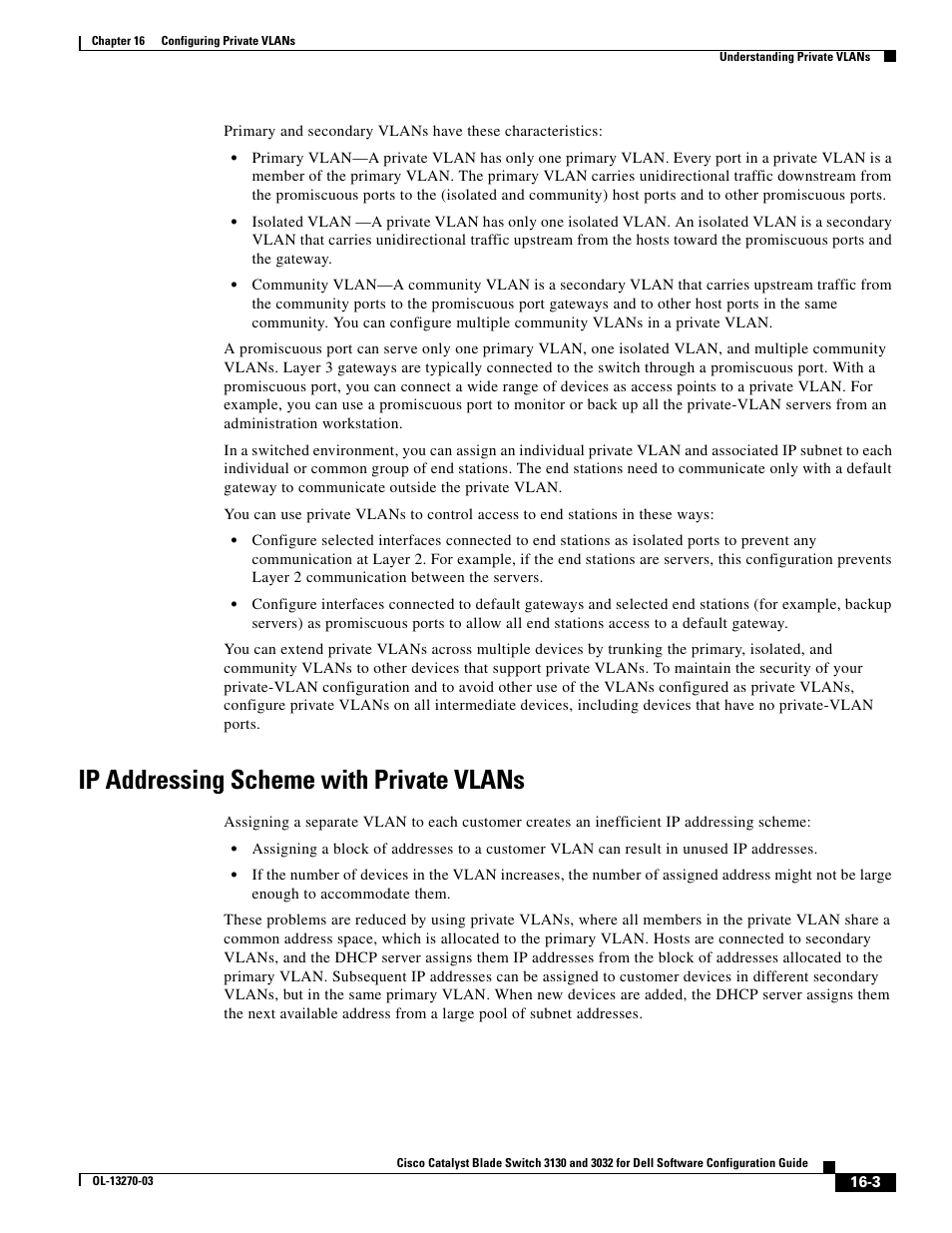 Ip addressing scheme with private vlans | Dell POWEREDGE M1000E User Manual | Page 427 / 1316