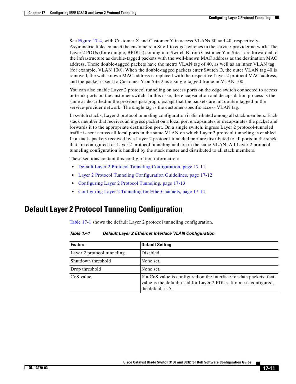 Default layer 2 protocol tunneling configuration | Dell POWEREDGE M1000E User Manual | Page 451 / 1316