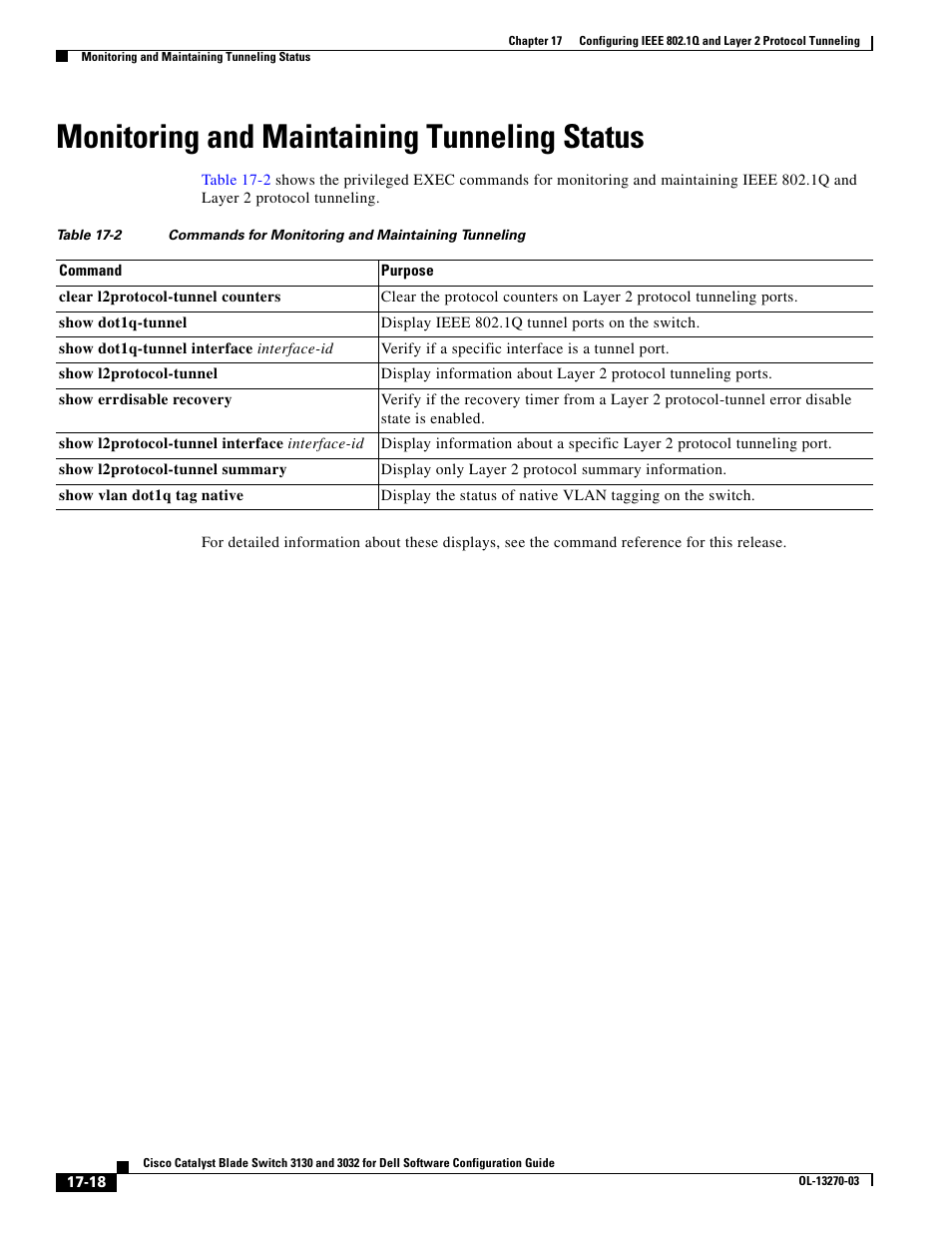 Monitoring and maintaining tunneling status | Dell POWEREDGE M1000E User Manual | Page 458 / 1316