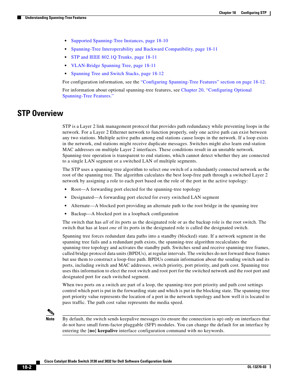 Stp overview | Dell POWEREDGE M1000E User Manual | Page 460 / 1316