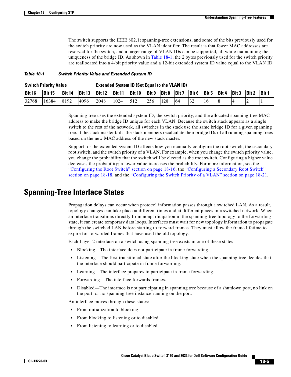 Spanning-tree interface states | Dell POWEREDGE M1000E User Manual | Page 463 / 1316