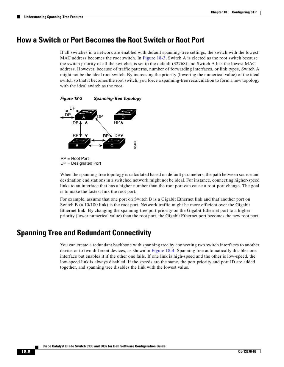 Spanning tree and redundant connectivity | Dell POWEREDGE M1000E User Manual | Page 466 / 1316