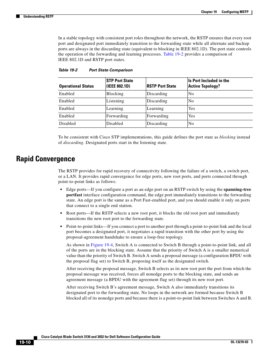 Rapid convergence | Dell POWEREDGE M1000E User Manual | Page 492 / 1316