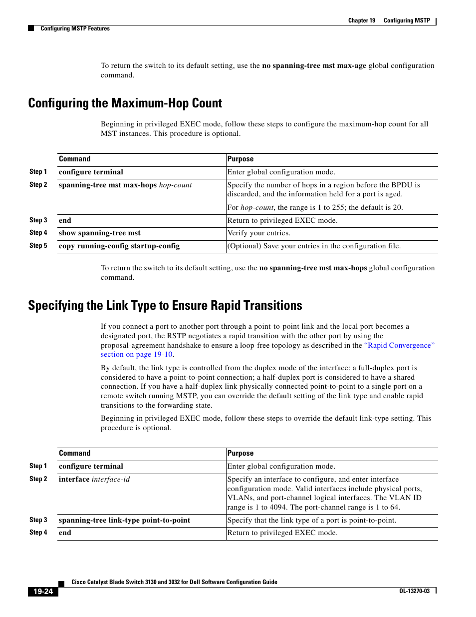 Configuring the maximum-hop count | Dell POWEREDGE M1000E User Manual | Page 506 / 1316