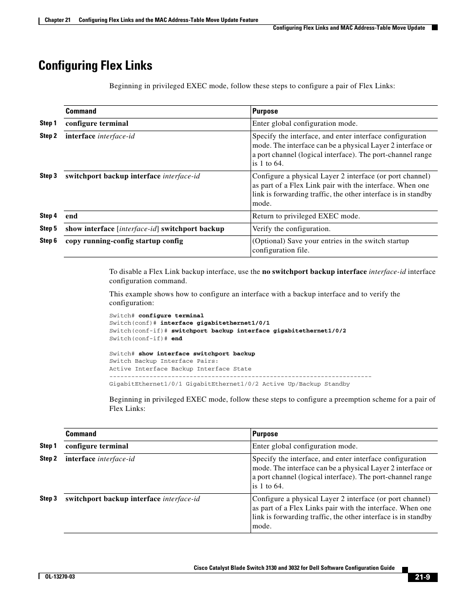 Configuring flex links | Dell POWEREDGE M1000E User Manual | Page 537 / 1316