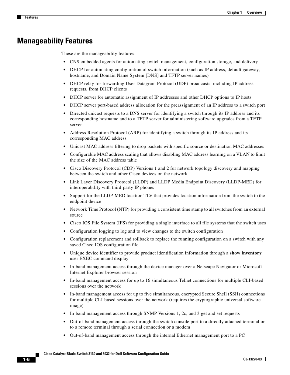 Manageability features | Dell POWEREDGE M1000E User Manual | Page 56 / 1316