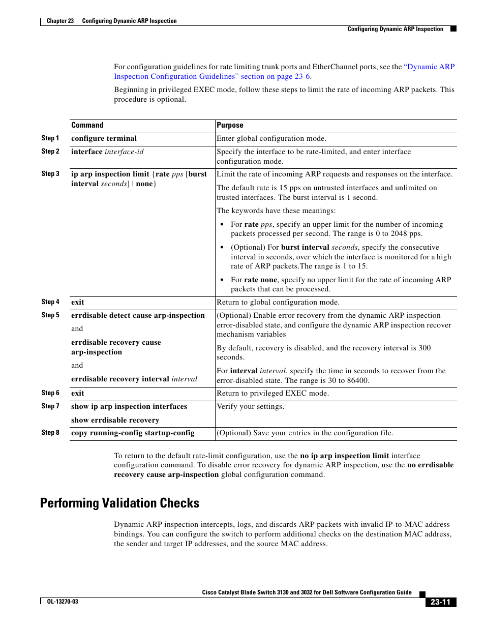 Performing validation checks, Performing validation checks” section on | Dell POWEREDGE M1000E User Manual | Page 577 / 1316