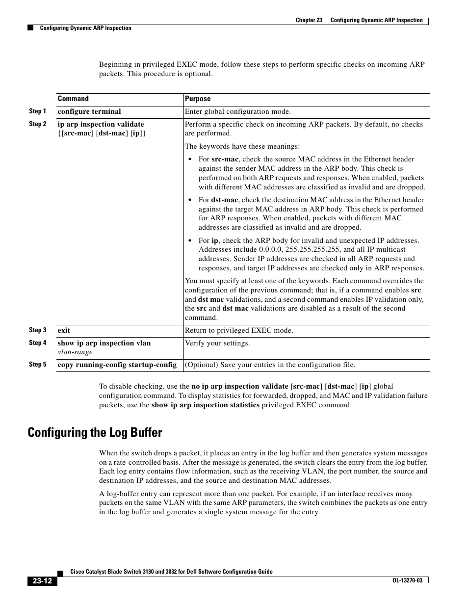 Configuring the log buffer, On, see the, Configuring the log buffer” section | Dell POWEREDGE M1000E User Manual | Page 578 / 1316