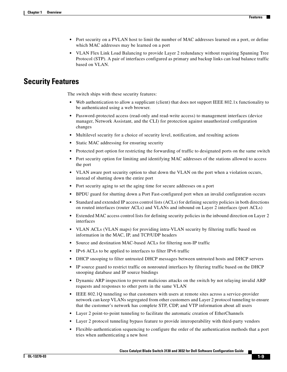 Security features | Dell POWEREDGE M1000E User Manual | Page 59 / 1316