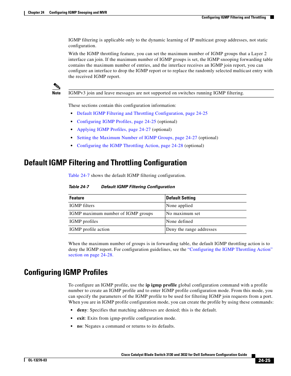 Configuring igmp profiles | Dell POWEREDGE M1000E User Manual | Page 607 / 1316