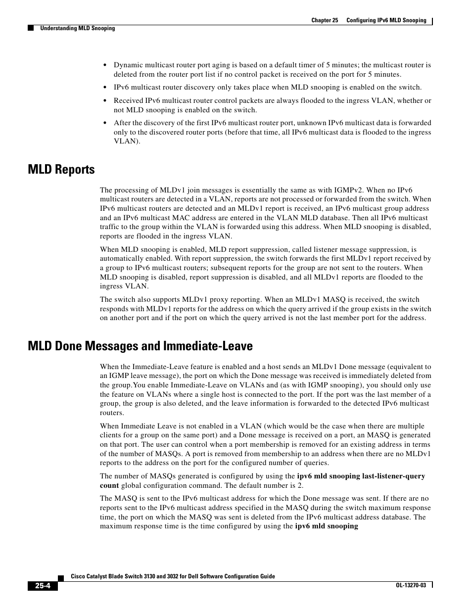 Mld reports, Mld done messages and immediate-leave | Dell POWEREDGE M1000E User Manual | Page 616 / 1316