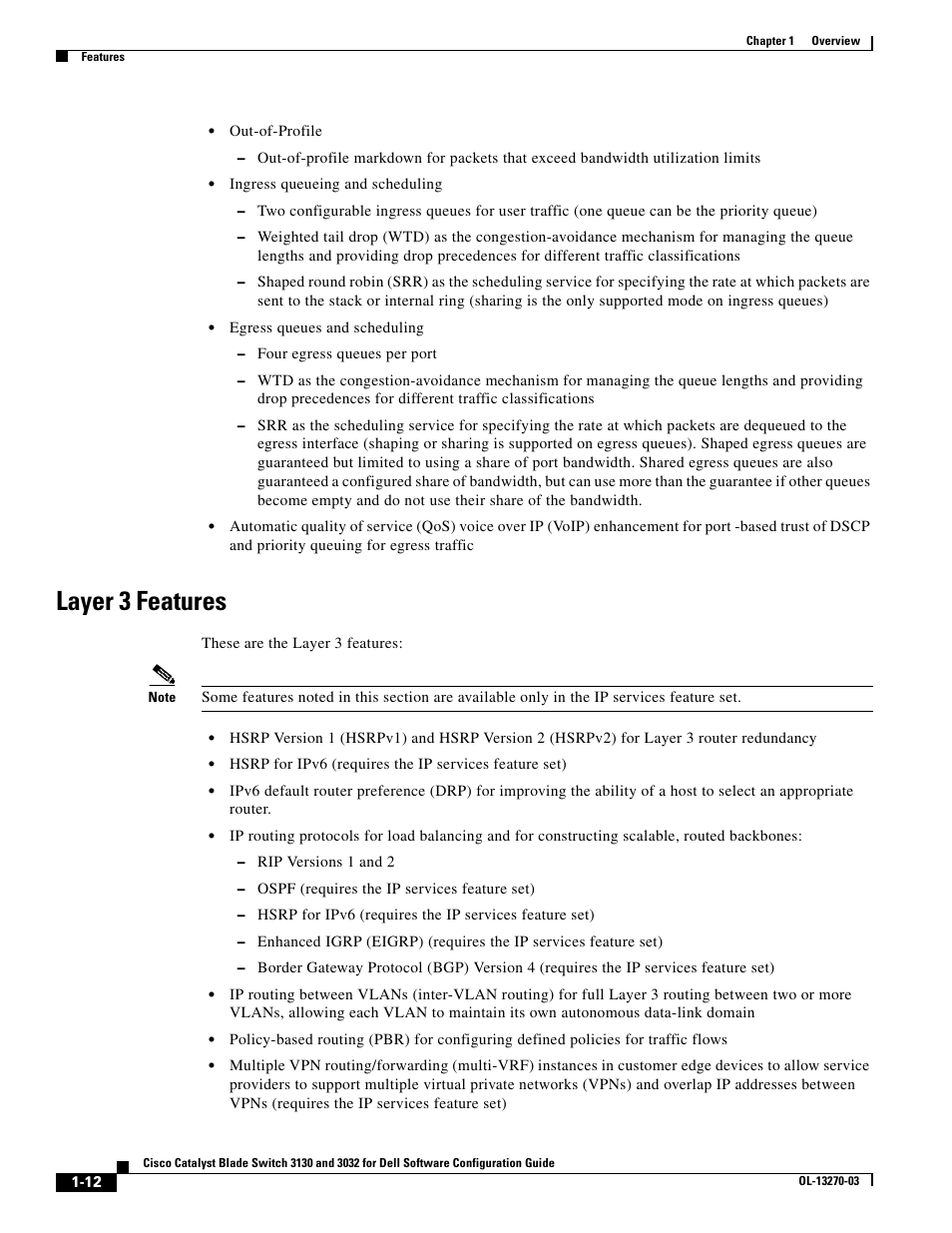 Layer 3 features | Dell POWEREDGE M1000E User Manual | Page 62 / 1316