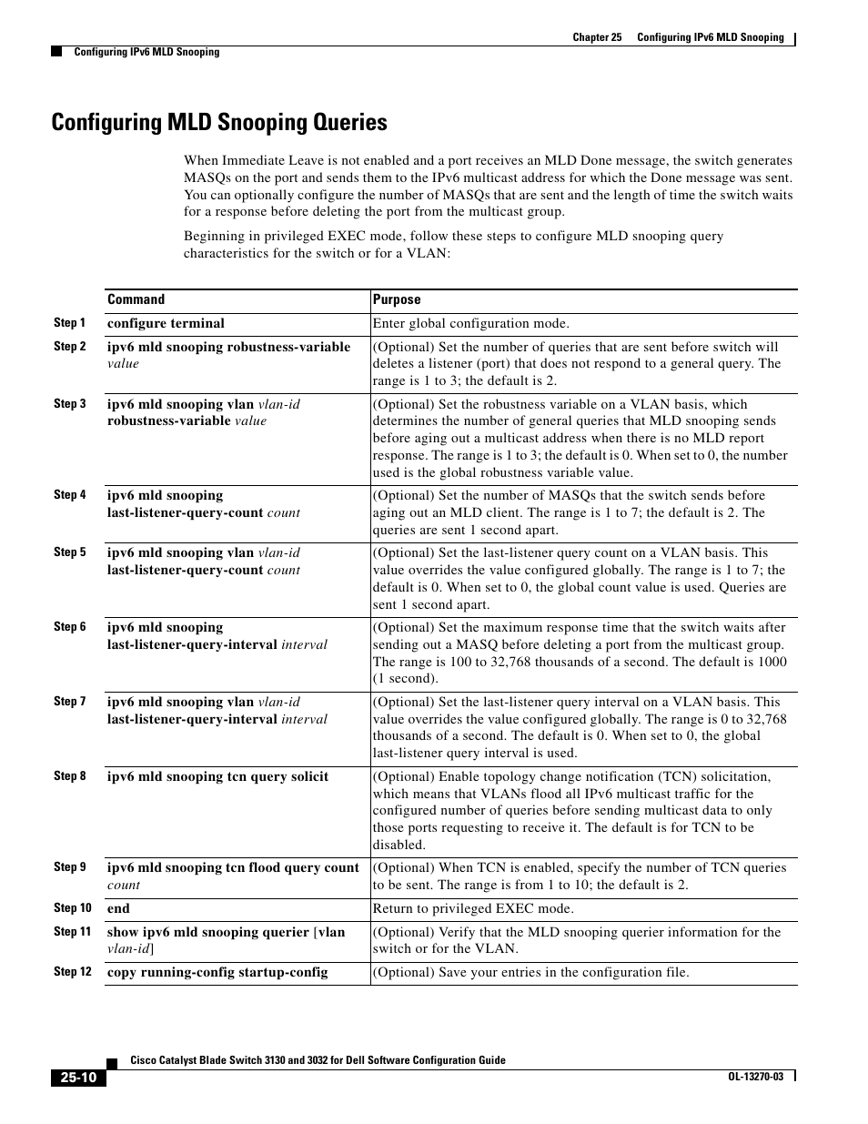 Configuring mld snooping queries | Dell POWEREDGE M1000E User Manual | Page 622 / 1316