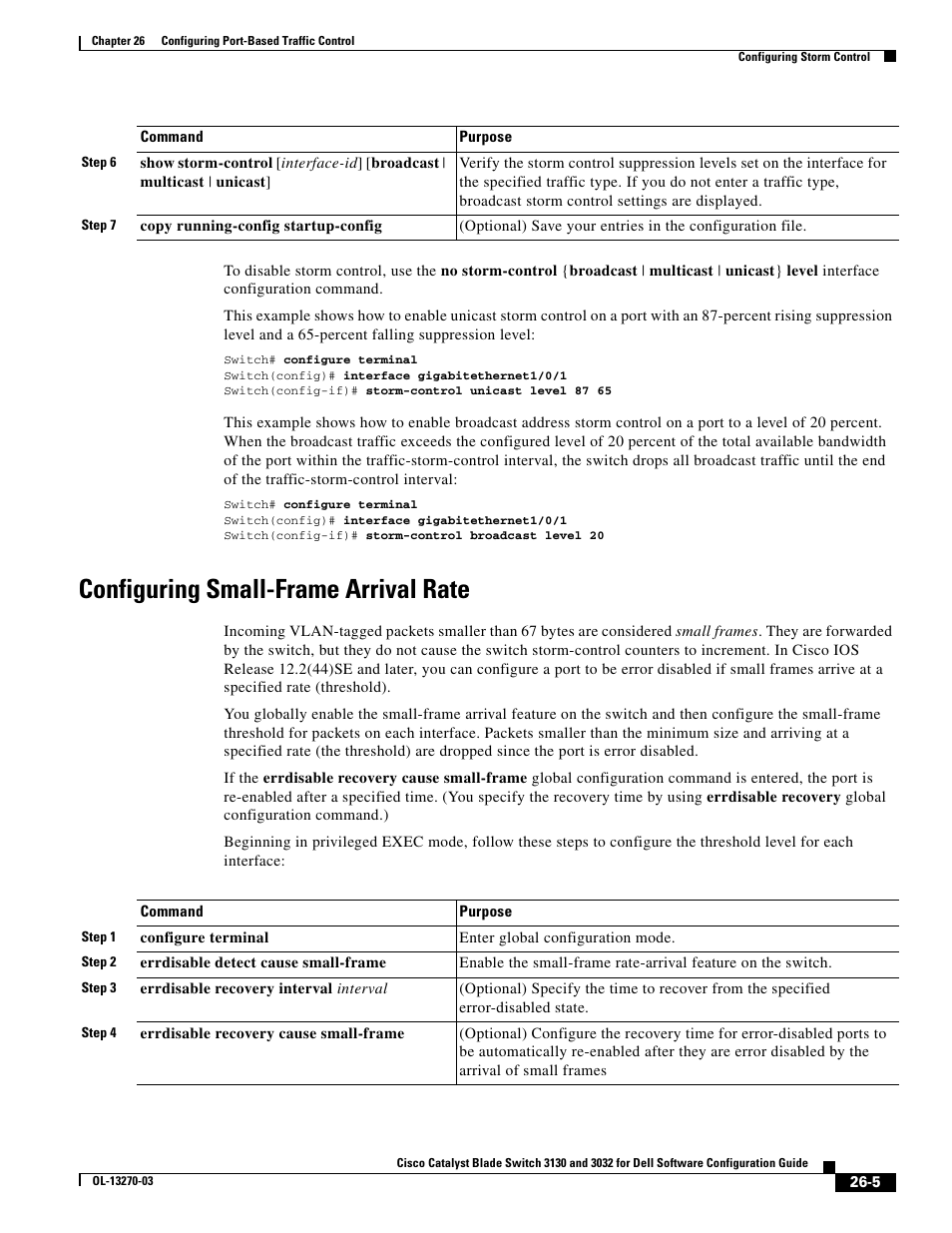 Configuring small-frame arrival rate | Dell POWEREDGE M1000E User Manual | Page 629 / 1316