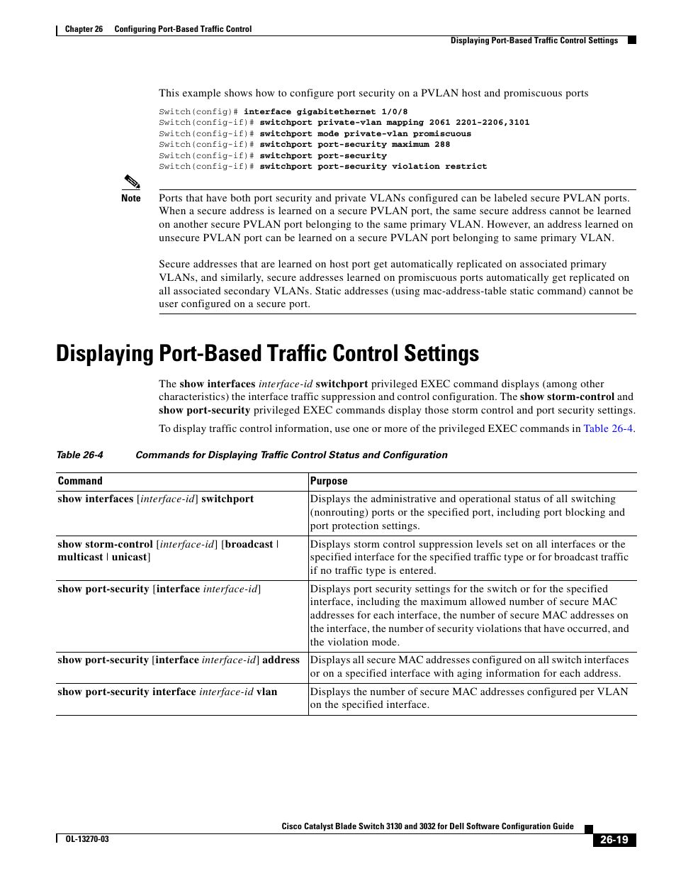 Displaying port-based traffic control settings | Dell POWEREDGE M1000E User Manual | Page 643 / 1316