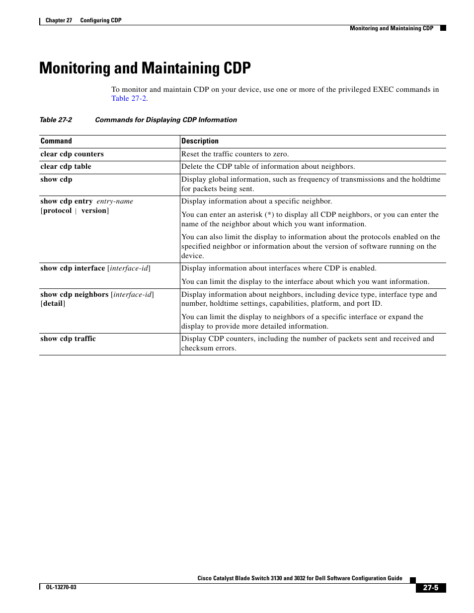 Monitoring and maintaining cdp | Dell POWEREDGE M1000E User Manual | Page 649 / 1316