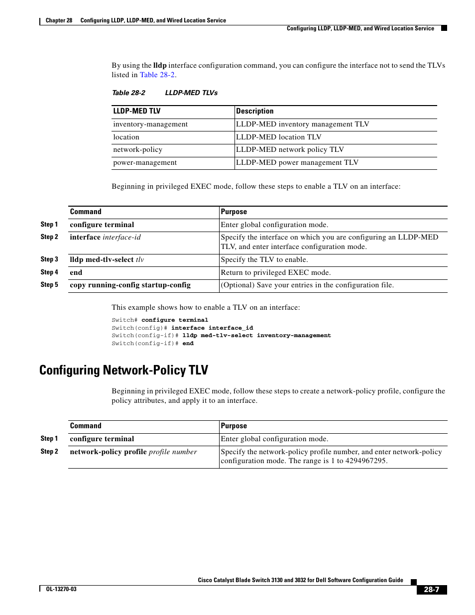 Configuring network-policy tlv | Dell POWEREDGE M1000E User Manual | Page 657 / 1316