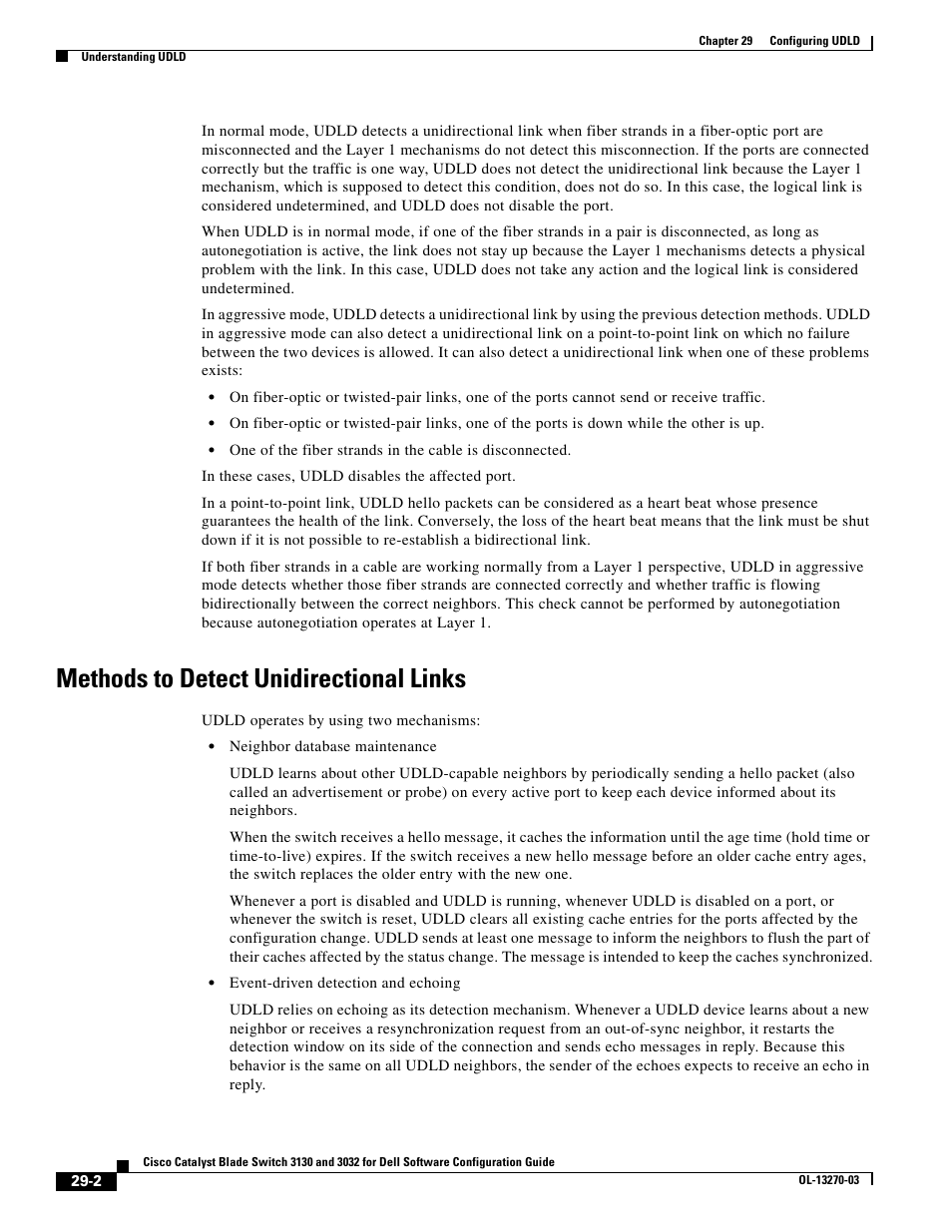 Methods to detect unidirectional links | Dell POWEREDGE M1000E User Manual | Page 664 / 1316