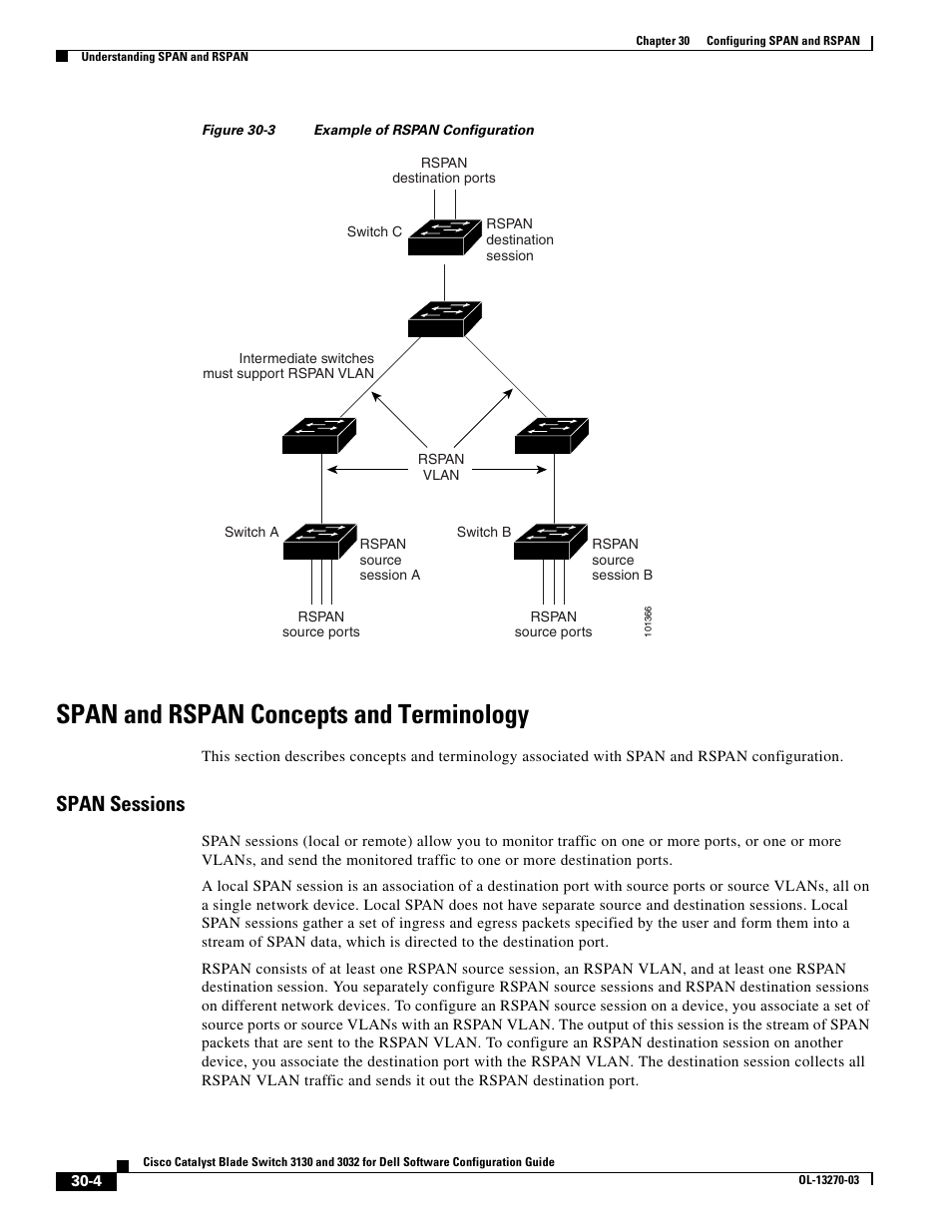 Span and rspan concepts and terminology, Span sessions | Dell POWEREDGE M1000E User Manual | Page 674 / 1316