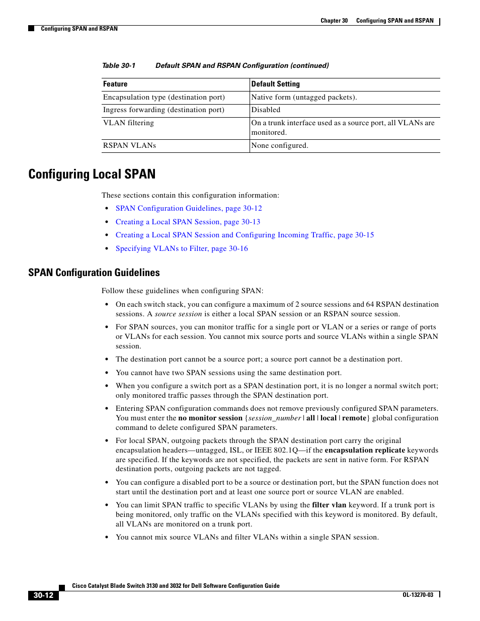 Configuring local span, Span configuration guidelines | Dell POWEREDGE M1000E User Manual | Page 682 / 1316