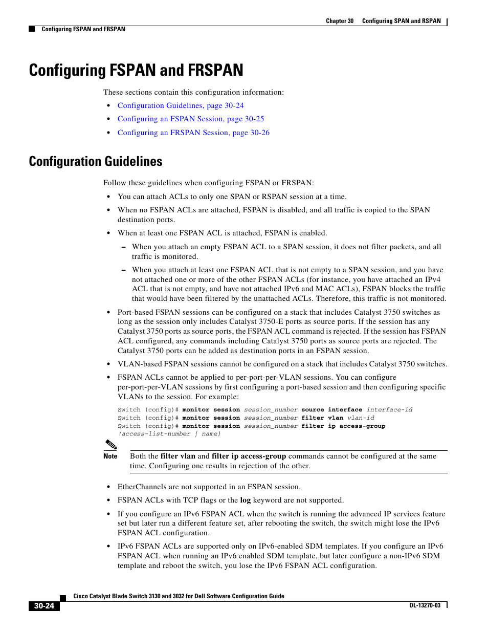 Configuring fspan and frspan, Configuration guidelines, Configuring fspan and | Dell POWEREDGE M1000E User Manual | Page 694 / 1316