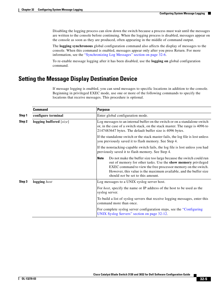 Setting the message display destination device | Dell POWEREDGE M1000E User Manual | Page 709 / 1316