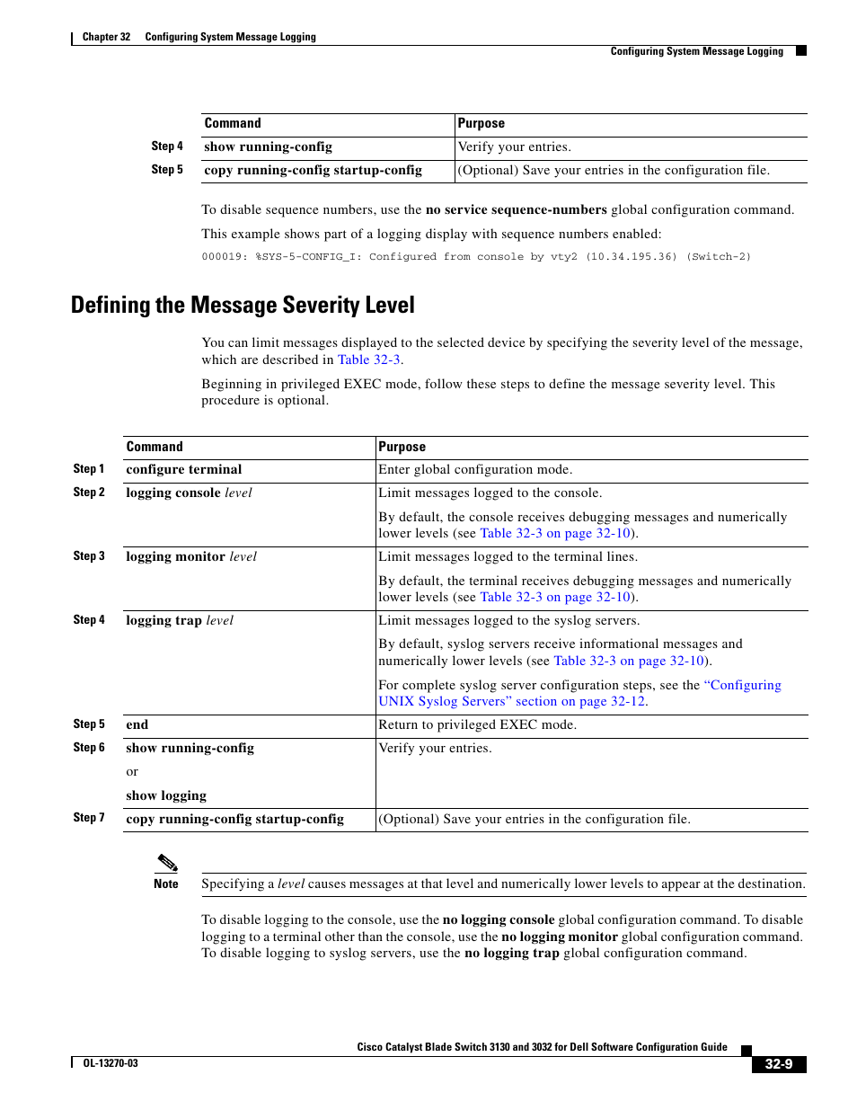 Defining the message severity level | Dell POWEREDGE M1000E User Manual | Page 713 / 1316