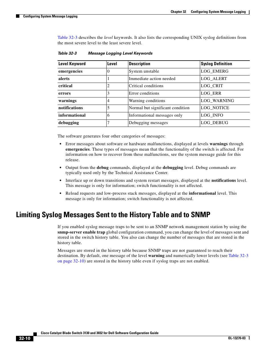 Table 32-3 | Dell POWEREDGE M1000E User Manual | Page 714 / 1316